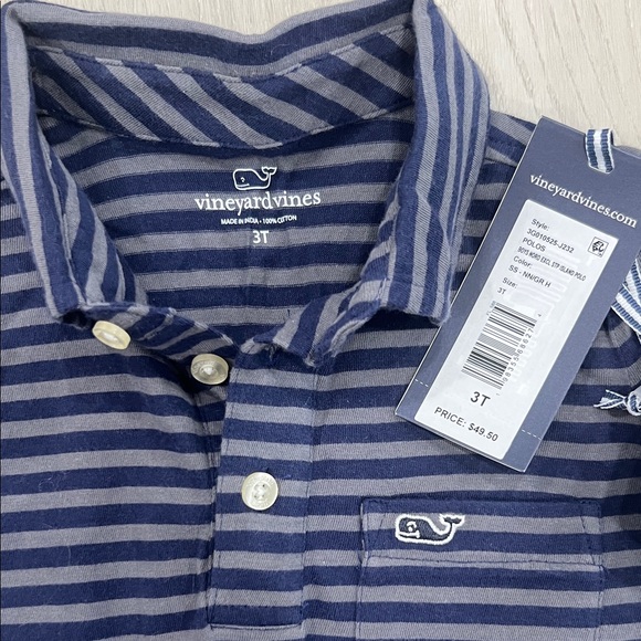 Vineyard Vines Boys Striped Polo - Picture 2 of 5